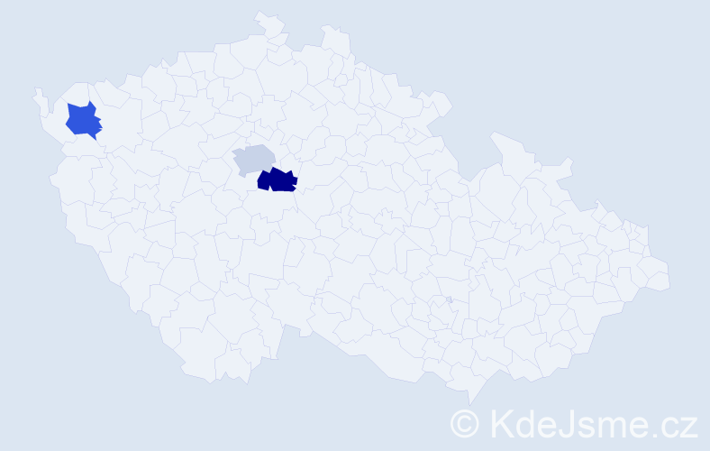Příjmení: 'Nalevajko', počet výskytů 14 v celé ČR