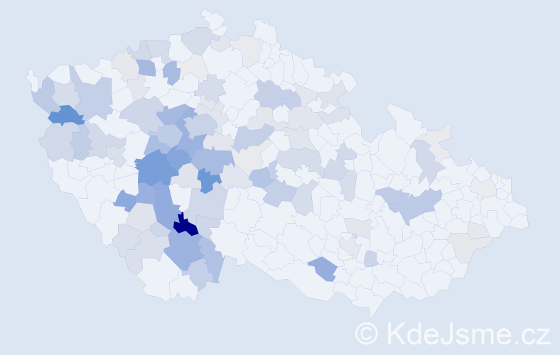 Příjmení: 'Slepička', počet výskytů 440 v celé ČR