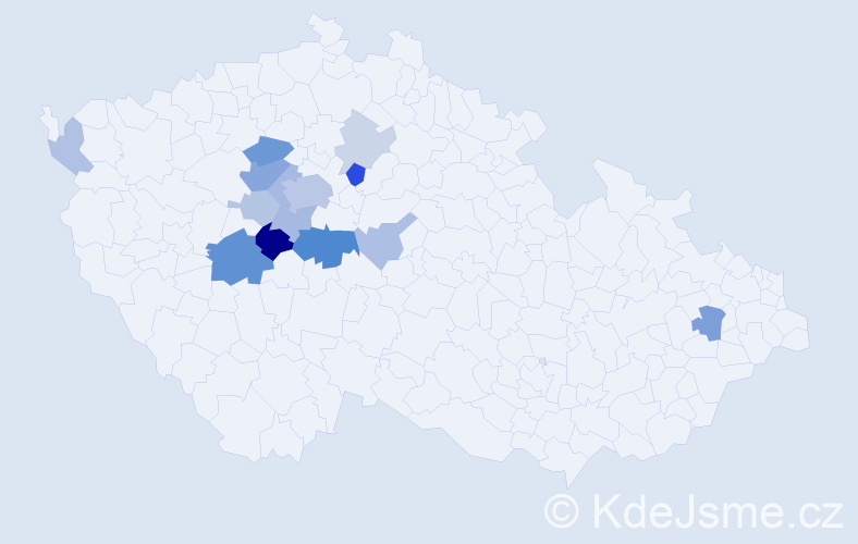 Příjmení: 'Koksteinová', počet výskytů 37 v celé ČR