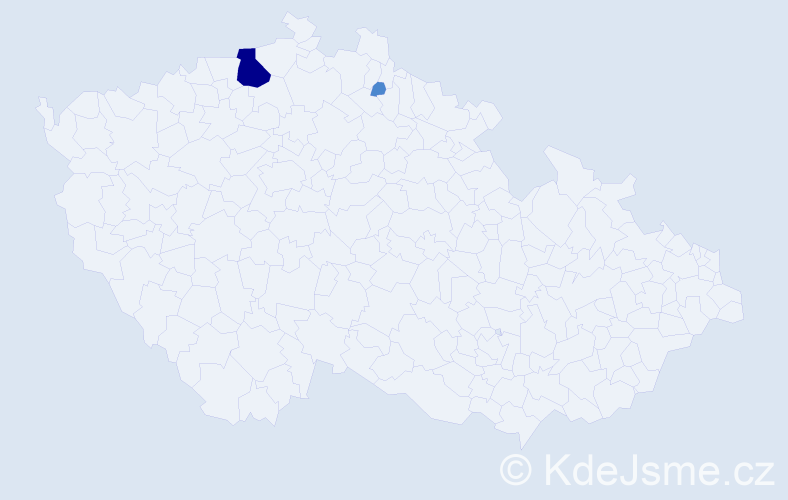 Příjmení: 'Hecko', počet výskytů 4 v celé ČR