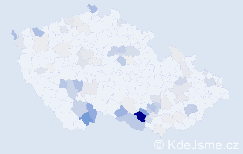 Příjmení: 'Fráňová', počet výskytů 243 v celé ČR