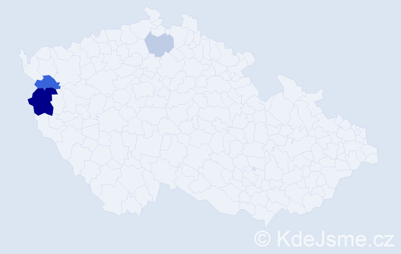 Příjmení: 'Willnerová', počet výskytů 8 v celé ČR