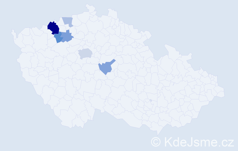 Příjmení: 'Sacharová', počet výskytů 14 v celé ČR