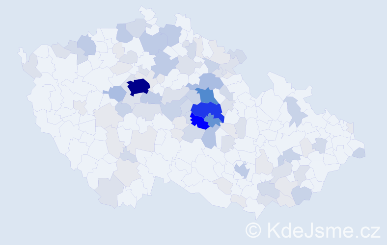 Příjmení: 'Joska', počet výskytů 338 v celé ČR