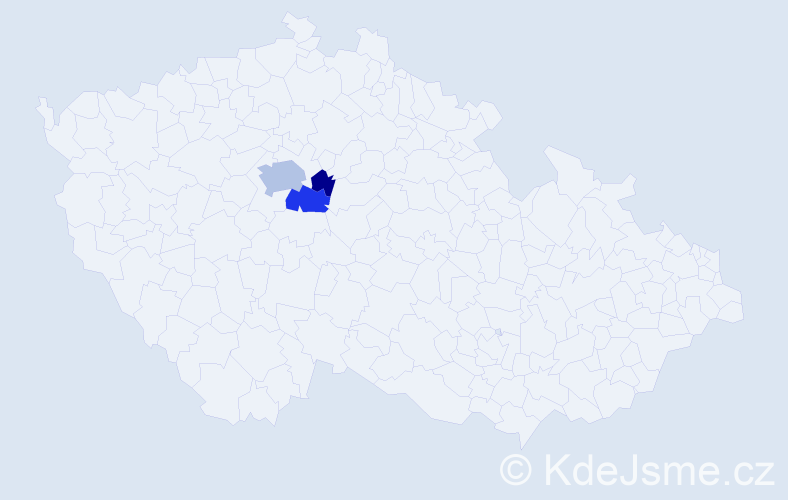 Příjmení: 'Mokrycki', počet výskytů 15 v celé ČR