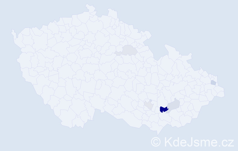 Příjmení: 'Vajnrajch', počet výskytů 11 v celé ČR
