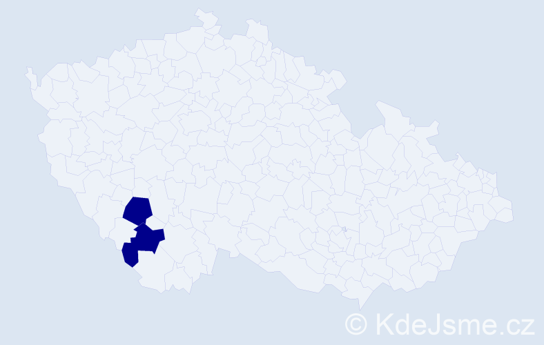 Příjmení: 'Rezeta', počet výskytů 2 v celé ČR
