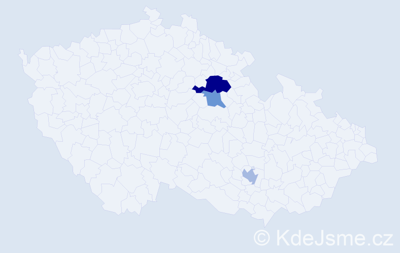 Příjmení: 'Feuermann', počet výskytů 5 v celé ČR