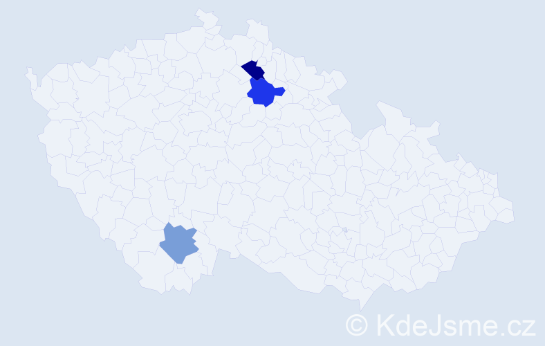 Příjmení: 'Lechovská', počet výskytů 3 v celé ČR