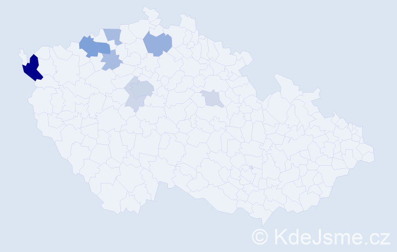 Příjmení: 'Opeltová', počet výskytů 29 v celé ČR