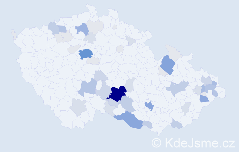 Příjmení: 'Talpa', počet výskytů 185 v celé ČR