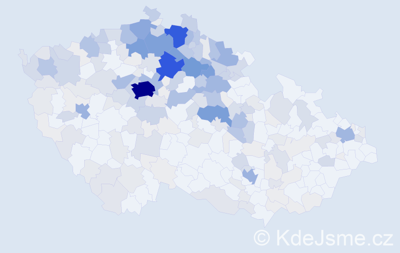 Příjmení: 'Vrabec', počet výskytů 1048 v celé ČR