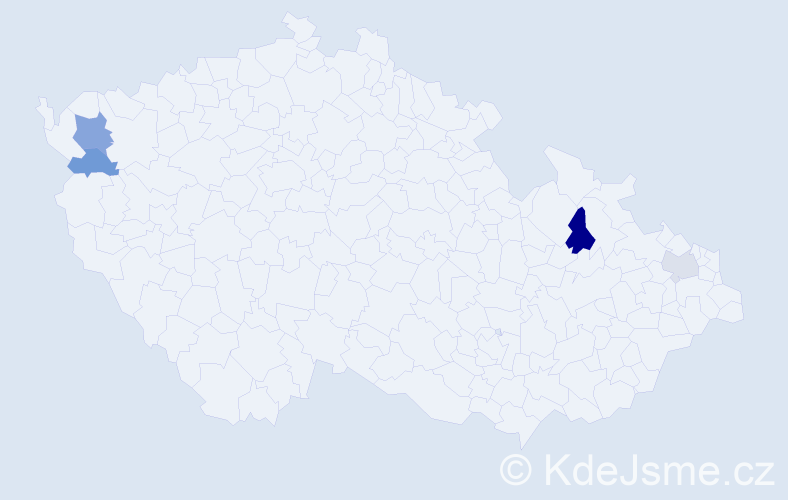 Příjmení: 'Galyas', počet výskytů 6 v celé ČR