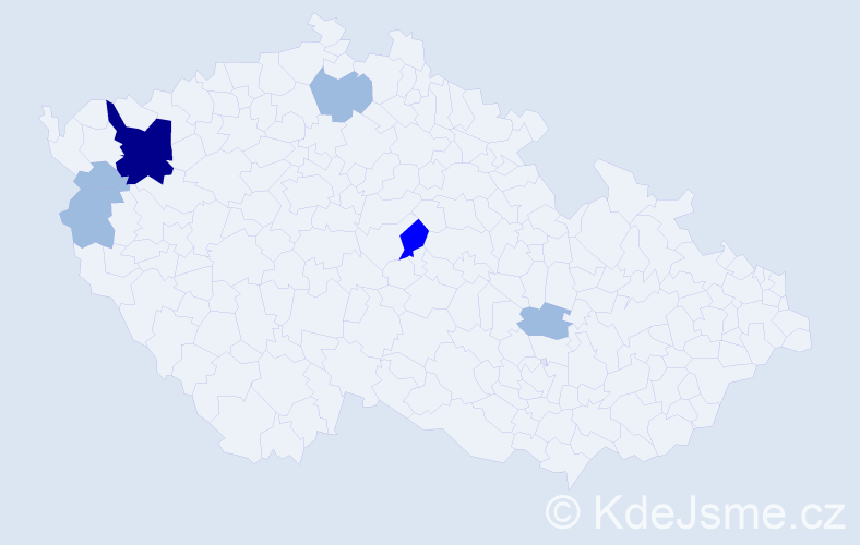 Příjmení: 'Skačan', počet výskytů 11 v celé ČR