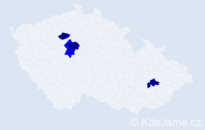 Příjmení: 'Rosiak', počet výskytů 7 v celé ČR