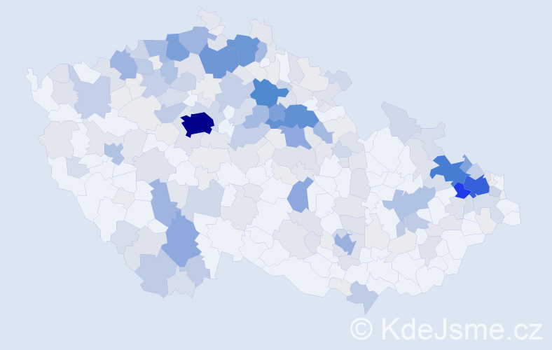 Příjmení: 'Řeháčková', počet výskytů 915 v celé ČR