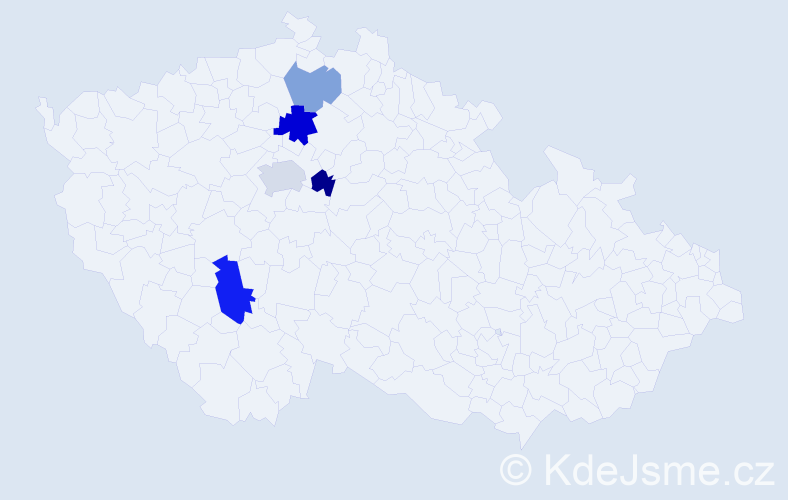 Příjmení: 'Marčenko', počet výskytů 8 v celé ČR
