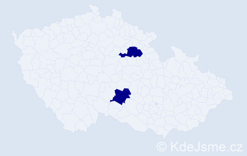 Příjmení: 'Geserbaatar', počet výskytů 2 v celé ČR