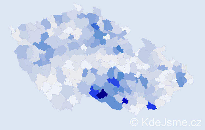 Příjmení: 'Karásek', počet výskytů 2445 v celé ČR