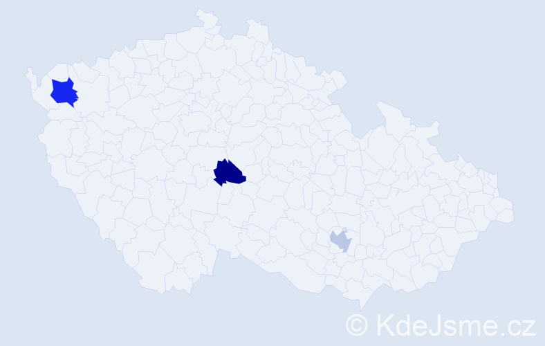 Příjmení: 'Kalányosová', počet výskytů 4 v celé ČR