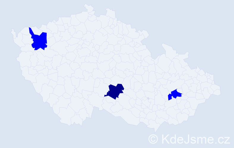 Příjmení: 'Skasková', počet výskytů 4 v celé ČR