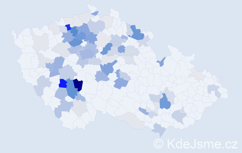 Příjmení: 'Sádlová', počet výskytů 254 v celé ČR