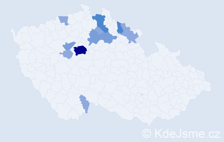 Příjmení: 'Rindt', počet výskytů 28 v celé ČR