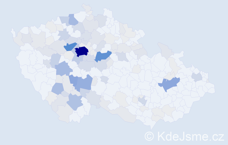 Příjmení: 'Chocholová', počet výskytů 479 v celé ČR