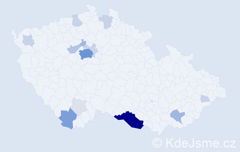 Příjmení: 'Rehberger', počet výskytů 63 v celé ČR