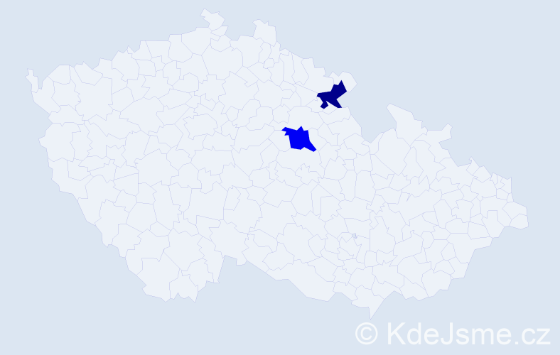 Příjmení: 'Kondrasová', počet výskytů 9 v celé ČR