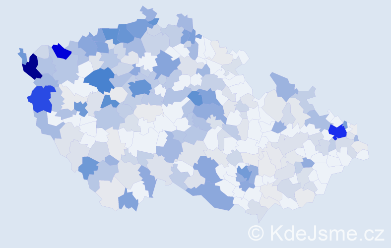 Příjmení: 'Do', počet výskytů 1305 v celé ČR