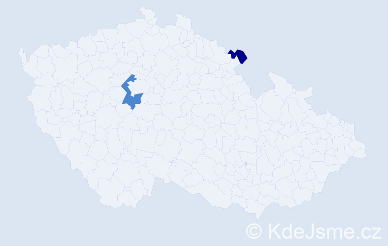 Příjmení: 'Halmel', počet výskytů 7 v celé ČR