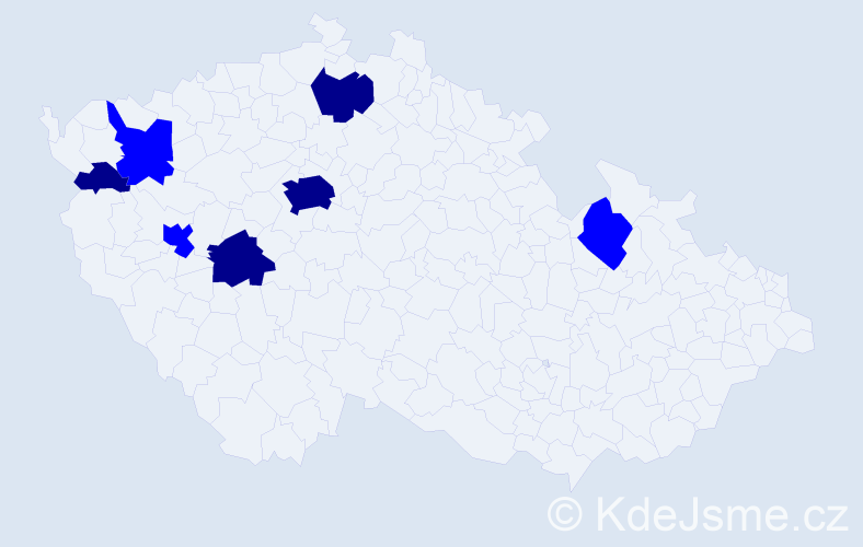 Příjmení: 'Hochmutová', počet výskytů 11 v celé ČR