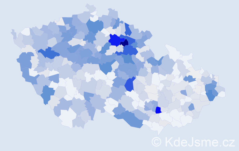 Příjmení: 'Kulhánek', počet výskytů 2163 v celé ČR