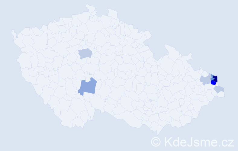 Příjmení: 'Pytlik', počet výskytů 28 v celé ČR