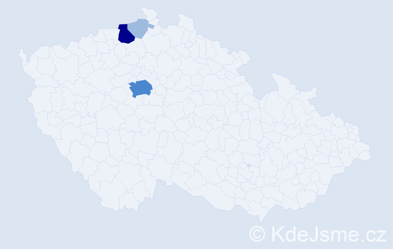 Příjmení: 'Krumel', počet výskytů 7 v celé ČR