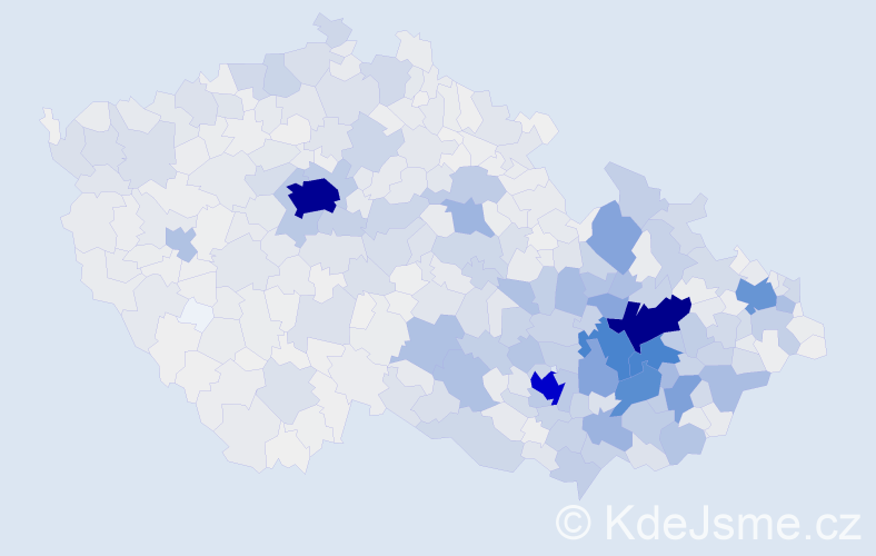 Příjmení: 'Navrátilová', počet výskytů 8423 v celé ČR