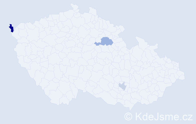 Příjmení: 'Auerbeck', počet výskytů 3 v celé ČR