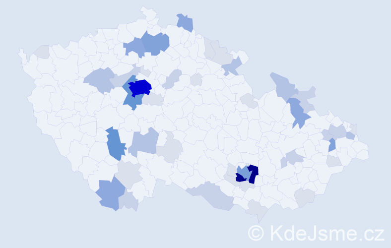 Příjmení: 'Dobrovodská', počet výskytů 148 v celé ČR