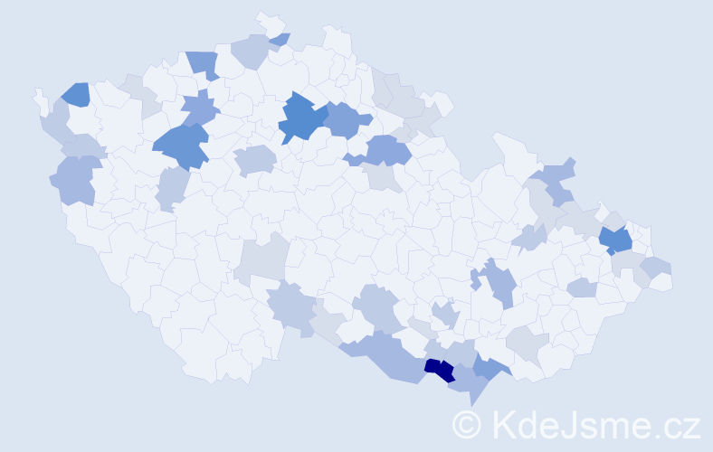 Příjmení: 'Salayová', počet výskytů 135 v celé ČR