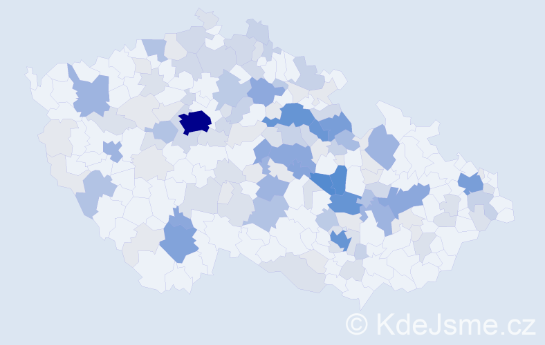 Příjmení: 'Luňáček', počet výskytů 486 v celé ČR