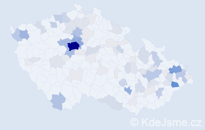 Příjmení: 'Fabian', počet výskytů 298 v celé ČR
