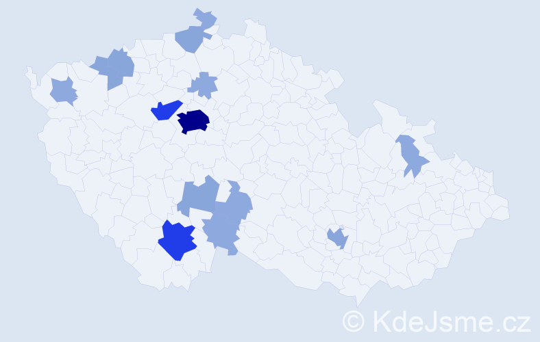 Příjmení: 'Zeis', počet výskytů 37 v celé ČR