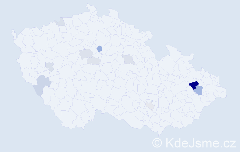 Příjmení: 'Grecu', počet výskytů 41 v celé ČR