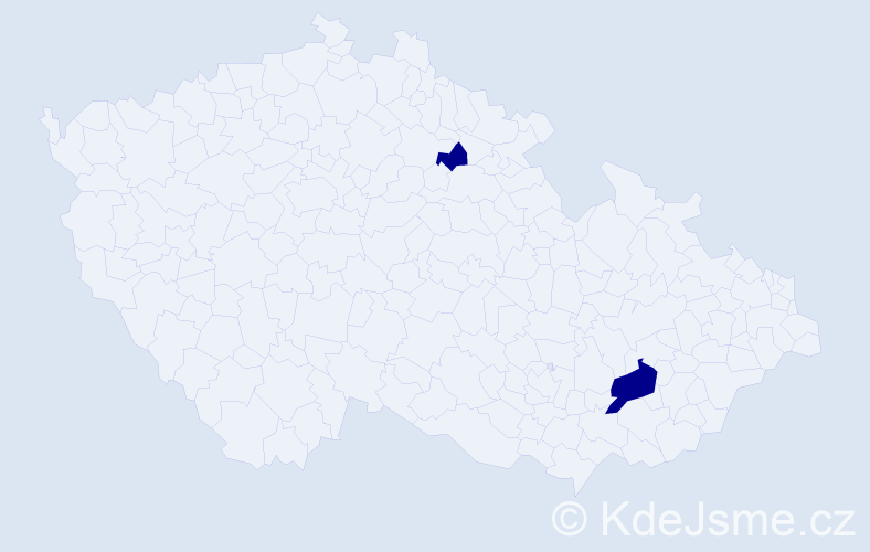 Příjmení: 'Conti', počet výskytů 2 v celé ČR