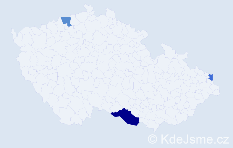 Příjmení: 'Kakol', počet výskytů 4 v celé ČR