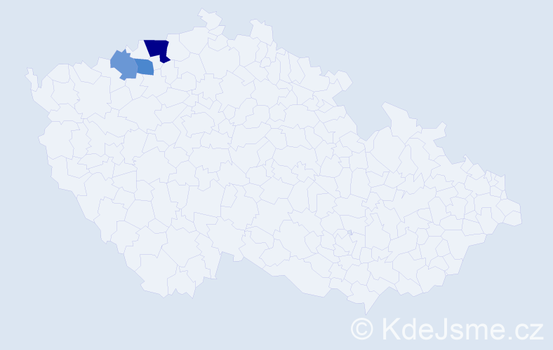 Příjmení: 'Račkovič', počet výskytů 26 v celé ČR