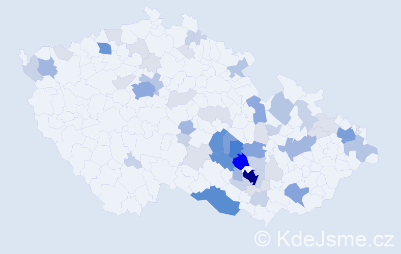Příjmení: 'Hamřík', počet výskytů 211 v celé ČR