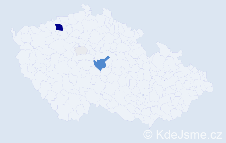 Příjmení: 'Solnář', počet výskytů 9 v celé ČR
