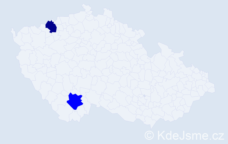 Příjmení: 'Parizeková', počet výskytů 3 v celé ČR